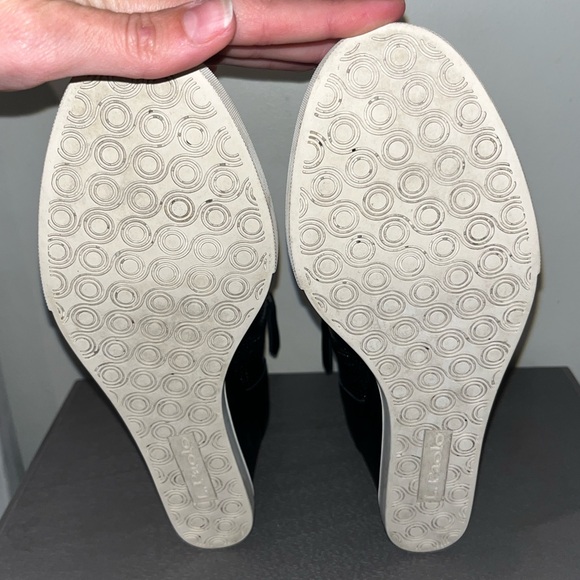 Linea Paolo Black and White Felicia Wedge Sneaker Shoes Size 7.5 - Picture 8 of 12